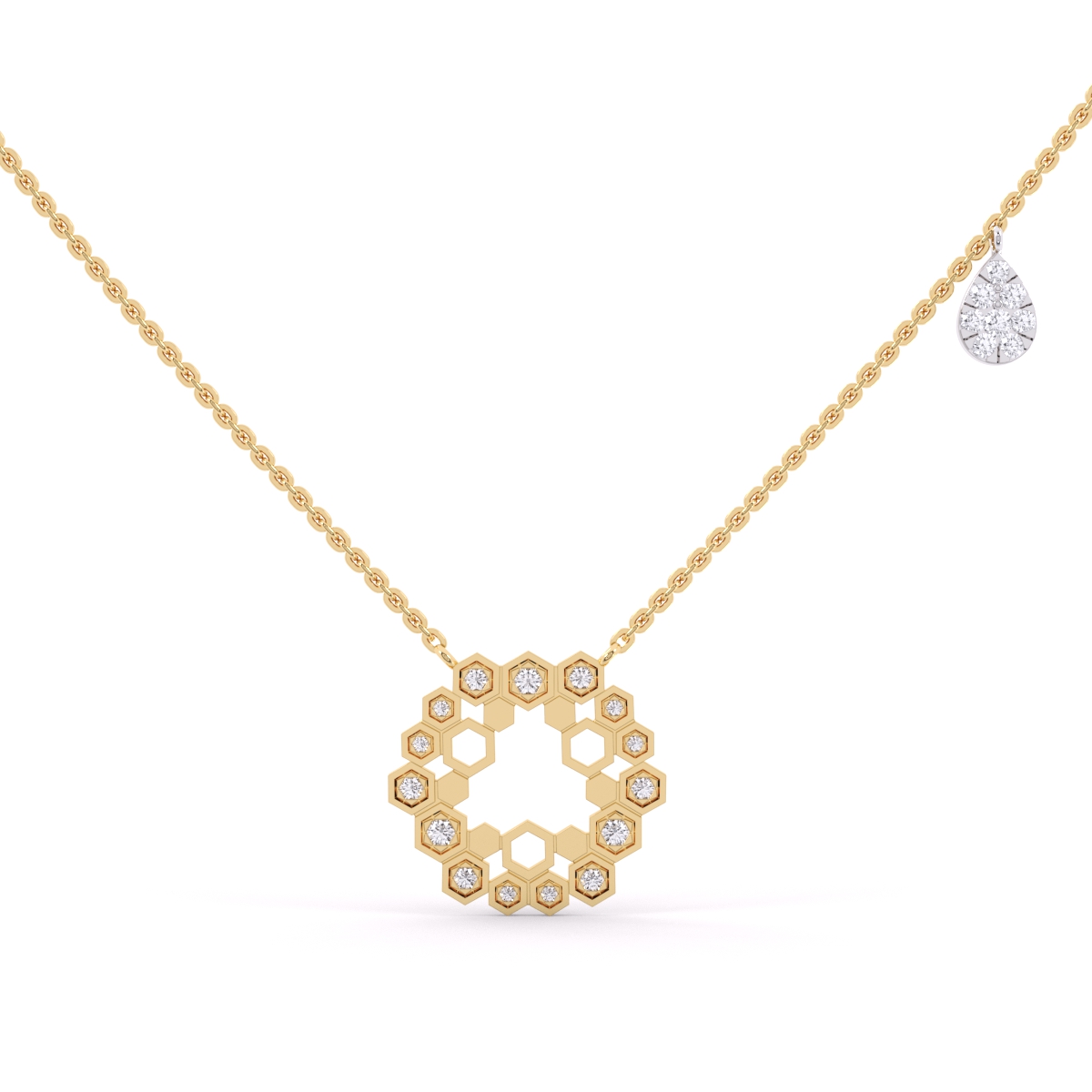 14K Rose Gold Pendant & Charms Lab Grown Diamond Jewellery